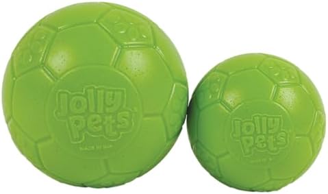 Jolly Pets Mini Soccer Ball Dog Toy, 4 in, Green Apple - Durable