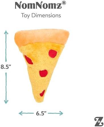 ZippyPaws NomNomz Dog Squeaky Toys to Keep Them Busy, Pet Products - Pizza