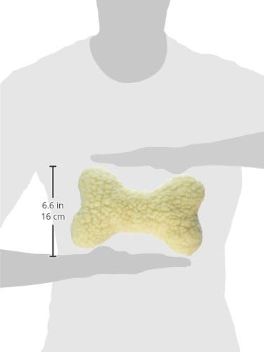 Boss Pet Products Products 08807 Digger's Fleece Plush Characters Cuddly Bone Shape Dog Toy with Squeaker
