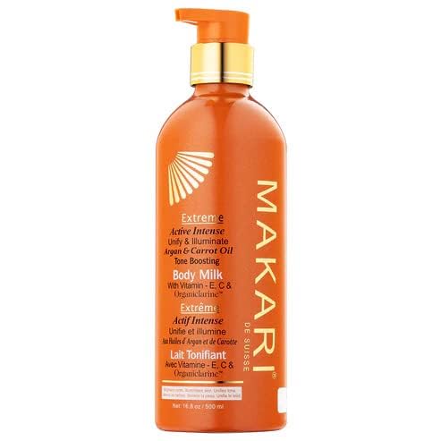 MAKARI Extreme Argan & Carrot Oil 3 Piece Gift Set - Exfoliating Soap, Tone Boosting Body Lotion & Face Cream Ideal for All Skin Types, Botanical Self Care Kit for Women