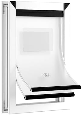 [MAVRICPOWER] Rust Proof Aluminum Medium Dog Door for Door