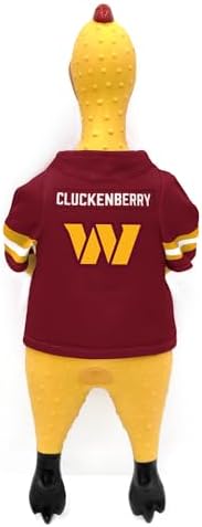 Littlearth NFL Team Rubber Chicken Pet Toy - Officially Licensed Teams