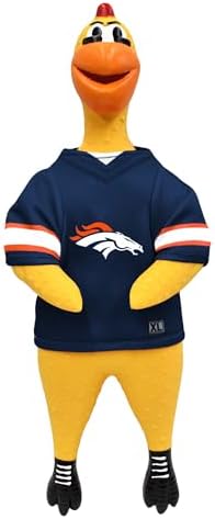 Littlearth NFL Team Rubber Chicken Pet Toy - Officially Licensed Teams