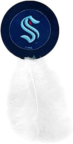 BEST PLUSH NHL SEATTLE KRAKEN 3-Piece Cat Toy Set - Jersey, Hockey Puck & #1 Fan Toys Filled with Fresh Catnip
