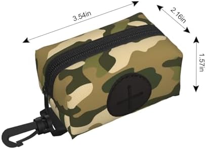 Navy Camouflage Camo Dog Poop Bag Holder Military Waste Bag Dispenser for Leash Portable Poop Bag Carrier Pouch for Dogs
