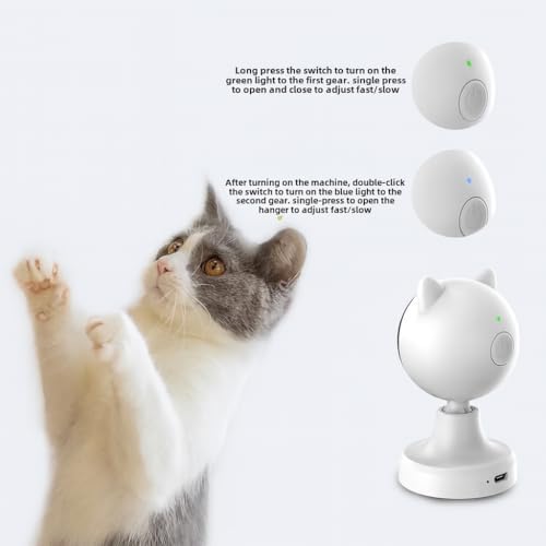 Smart Interactive Cat Toy – USB Rechargeable Motion-Activated Teaser in Box, Indoor Play for Active Cats, Hands-Free Entertainment