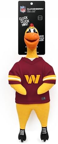 Littlearth NFL Team Rubber Chicken Pet Toy - Officially Licensed Teams