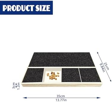 Dog Nail Scratch Pad with Treat Box & Pet Nail Clipper, Interactive Training Tool for Filing Dog Nails, Best for Small Dogs & Puppies, Not A Chew Toy