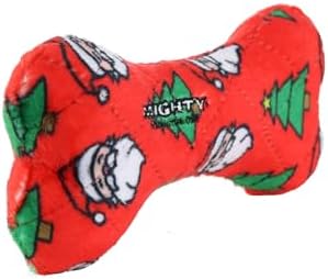 MIGHTY Tuffy 2 Pack No Stuff Bone Ultra Durable Plush Dog Toys