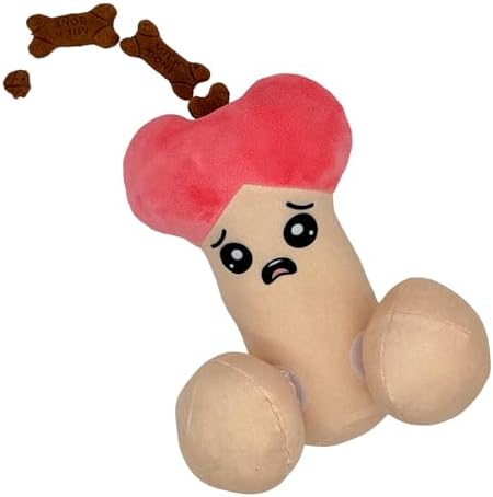 Dick and Balls Dog Toy Funny Adult Joke Stuffed Penis Chew Toy