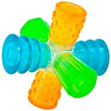 Outward Hound Triple Jack Interactive Multi-Squeak Dog Toy, 4.9"