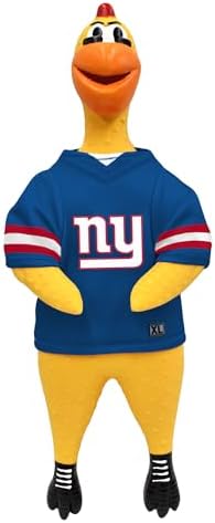 Littlearth NFL Team Rubber Chicken Pet Toy - Officially Licensed Teams