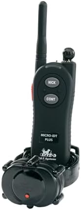 DT SYSTEMS Micro iDT Plus Waterproof 6-22" Rechargeable Expandable Dog Training E-Collar, 900-Yard Range, 16 Stimulation Levels, Vibration Assist