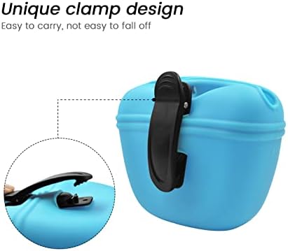 AUDWUD Silicone Dog Treat Pouch with Clicker Magnetic Closure Secure Clip