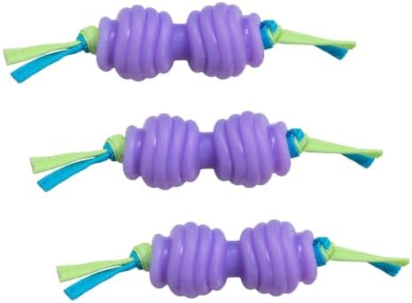 Petstages Mini Orka Chew Pair Bone & Dumbbell Dog Toys - 6 Pack
