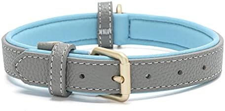 Leather Dog Collar for Small Medium Large Dogs Soft Waterproof Padded Puppy Collars