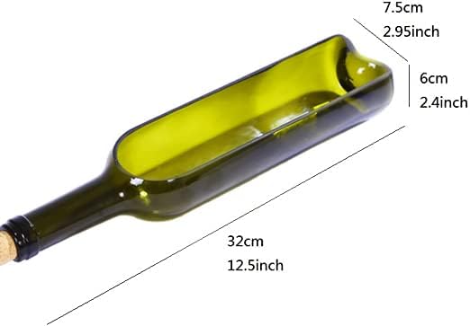 Wine Bottle vase not Included Hanger, only Bottle, Add Your Like Flowers, Plant(5PCS Green)