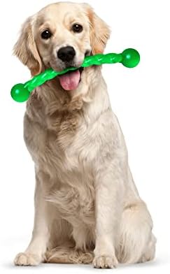 Ycozy Dog Chew Toys 11'' Long for Small/Medium Dogs Aggressive Chewers, Rubber Puppy Dog Rope Toys Knot Dental Teething Toys Almost Indestructible Washable