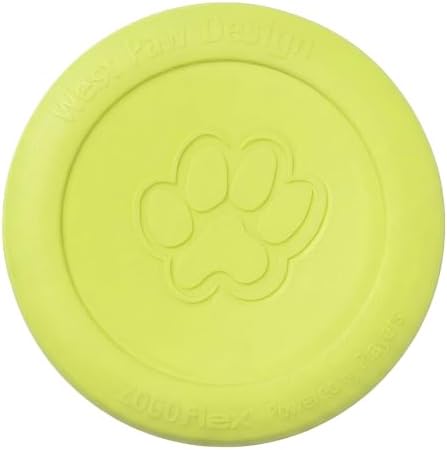 WEST PAW Zogoflex Zisc Dog Flying Disc, High Flying Aerodynamic Disc for Dogs Puppy – Lightweight, Floatable Disc for Fetch, Tug of War, Catch, Play – Doubles as Food/Water Bowl, Large, Granny Smith