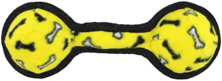 TUFFY® : 2 Ball Tug Dog Toy: Ultra Durable Plush Toy with Multiple Layers & Reinforced Seams, Washable and Floats, Original Construction