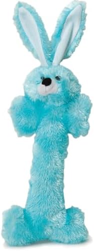 Jeffers Pet Plush Animal Themed Dog Toy w/Squeaker, 14" inch - Blue Bunny