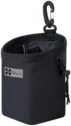 Dog Treat Pouch,Portable Puppy Dog Training Treat Bag,Hand Free Dog Walking Bag,Pet Feed Snack Reward Pocket,Dog Food Dispenser for Pet Puppy Travel or Outdoor Use (Black)