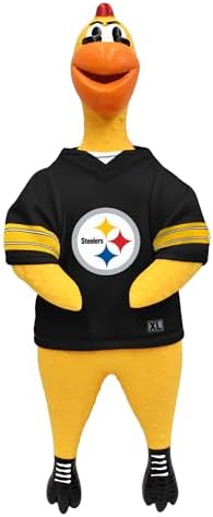 Littlearth NFL Team Rubber Chicken Pet Toy - Officially Licensed Teams