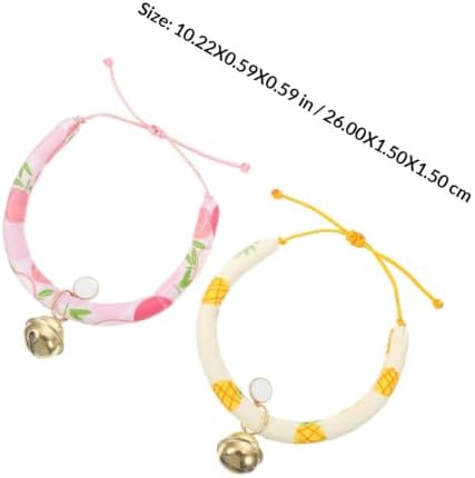 2pcs Adjustable PET Collar for Rabbit and Cat with Safety Design