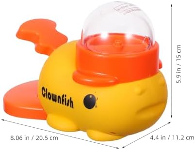 BESPORTBLE Interactive Slow Feeder with Press and Rotate Mechanism Dog Treat Dispenser Clownfish Shape Sturdy Abs Material Pet Feeder for Pet Training and Outdoor Activities