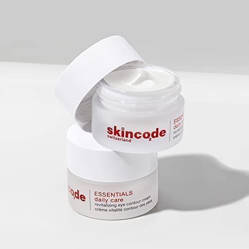 Skincode Essentials Revitalizing Eye Contour Cream | Hydrating & Anti-Aging | Targets Dark Circles | Puffiness & Under Eye Bags | All Skin Types (0.5 Oz / 15 mL)