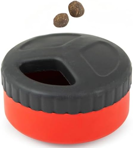 Jeffers Pet Natural Rubber Dog Chew Toy – Red Hocky Disc, Large – Treat Dispensing, Vanilla Scent, Durable, Non-Toxic, Dishwasher Safe, Interactive Fetch & Tug Toy - Perfect for Training