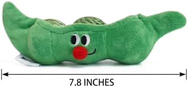 ZEZE Pea Pod Jute Rope Ball Cat Toy Set, 3 Removable Jute Balls with Rattle Inside, Scratch & Play Combo, Pea Pod Storage, Interactive Cat Toy for Indoor Cats
