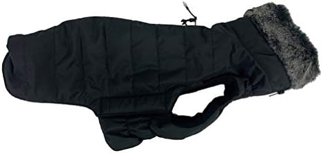 Dog Gone Smart Hemlock Puffy Dog Jacket, Black Nebula, 14"