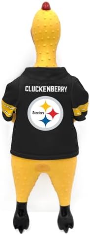 Littlearth NFL Team Rubber Chicken Pet Toy - Officially Licensed Teams