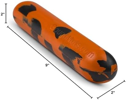Goughnuts — Dog Toys for Aggressive Chewers | Virtually Indestructible Dog Toy Stick for Medium Breeds Such as Pit Bulls | Heavy Duty Dog Toy | Orange