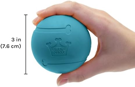 Chew King Flavored Rubber Ball Collection, 3 Inch Peanut Butter Flavor Rubber Balls 2-Pk