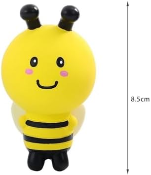 2 Pieces Latex Dog Squeaky Toys, Cute Animal Design Interactive Pet Toys (Bee&Deer)
