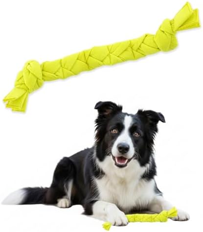 GURU Pet Squeaking Tennis Snuffle Rope Dog Toy with Braided Design - Snuffle Rope for Durable Play - Interactive Dog Toy with Squeakers & Treat Hiding for Stimulation - Dog Snuffle Toy for Active Pets