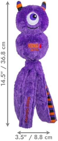 KONG Halloween Wubba Dog Toy with Squeaker & Tails (Monster, Large)