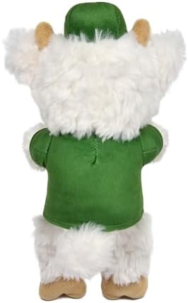 JohnDeere Goat Plush Toy for Dogs and Cats with Squeaker, Wearing a John Deere Jersey! Safe, Fun & Sporty Goat Shaped Dog Chew Toy, Interactive Pet Toy, Plush Teddy Bear for Pets