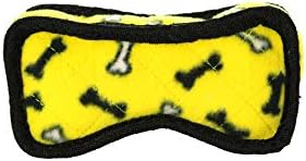 TUFFY - World's Tuffest Soft Dog Toy - Junior Bone -Squeakers -Multiple Layers. Made Durable, Strong & Tough.Interactive Play(Tug, Toss & Fetch). Machine Washable & Floats (Yelllow Bone, Bone2 2 Pack)