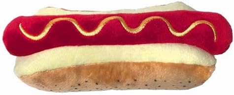 Huxley & Kent Power Plush Squeaky Dog Toy, Haute Dawg, Small