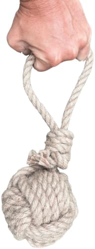 Small Hemp Rope Dog Tug Toy, Eco-Friendly, No Harmful Dyes (NOT a chew Toy!)