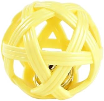 Dog Ball Toy with Bell for Small Dogs& Puppy, Small Dog Ball for Boredom Relief & Teething, TPR Chew Resistant Interactive Fetch Toy.