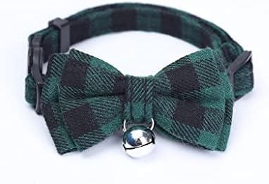 Colorful Plaid Grid Collars Cotton Striped Bowknot Bow Tie Puppy Small Dog Party Bandana Collar