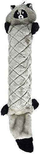 ZippyPaws Jigglerz - Dog Squeaky Toys to Keep Them Busy, Funny Animal Plush for Small, Medium, & Large Dogs, Cute Stuffed Puppy Toy, Pet Products, Gift for All Breeds, Interactive Squeaker - Raccoon