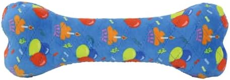 MIGHTY Tuffy Bone Dog Toy: Ultra Durable Plush Toy with Multiple Layers & Reinforced Seams, Washable and Floats, Vinyl Bone & Fleece