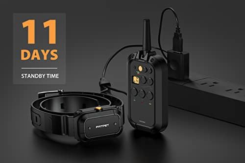 PATPET Dog Shock Collar for 2 Dogs, 3/4 Mile Range E Collar for Dogs Training with 3 Training Modes, Waterproof Training Collar for Large Dogs 15-140lbs, Rechargeable