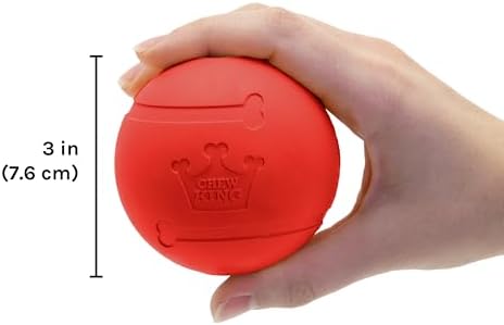 Chew King Flavored Rubber Ball Collection, 3 Inch Beef Flavor Rubber Balls 2-Pk