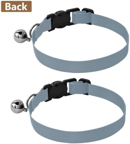 Gray Orange Gradient Kitten Collars 2 Pack Adjustable Pet Collar Adjustable Length 10.6" to 17.1"